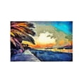 thumbnail image 1 of MKHERT Tropical Paradise Landscape and Palm Trees with Beach Sunset Placemats Table Mats for Dining Room Kitchen Table Decoration 12x18 inch,Set of 6, 1 of 4