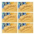 thumbnail image 1 of MKHERT Tropical Summer Beach with Flip Flops Starfish Placemats Table Mats for Dining Room Kitchen Table Decoration 12x18 inch,Set of 6, 1 of 4