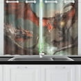 thumbnail image 1 of MKHERT Two Dragoins Having a Duel Window Curtain Kitchen Curtain 26x39 inch,Two Piece, 1 of 3