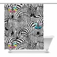 thumbnail image 1 of MKHERT Two Funny Zebra in Sunglasses Animal Art Decor Waterproof Polyester Fabric Shower Curtain Bathroom Sets 66x72 inch, 1 of 1