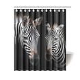 thumbnail image 1 of MKHERT Two Zebras Shower Curtain Bath Curtain Waterproof fabric Polyester Curtains 60x72 inch, 1 of 1