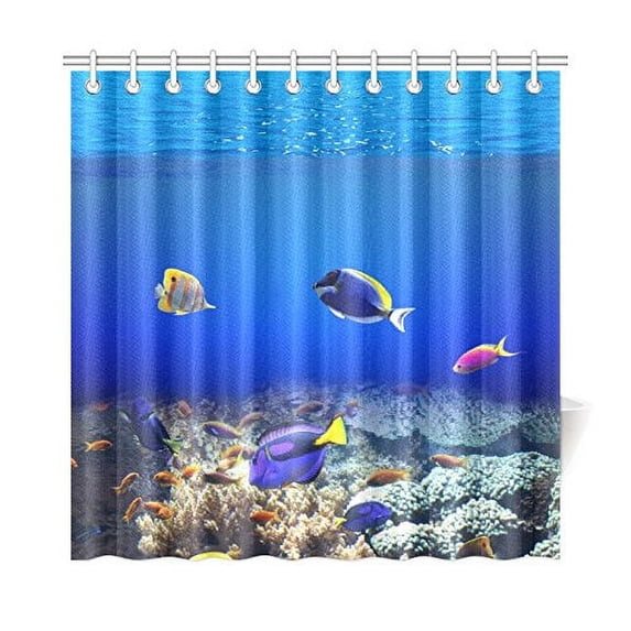 MKHERT Underwater Scene Shower Curtain Home Decor Bathroom Shower Curtain 66x72 inch