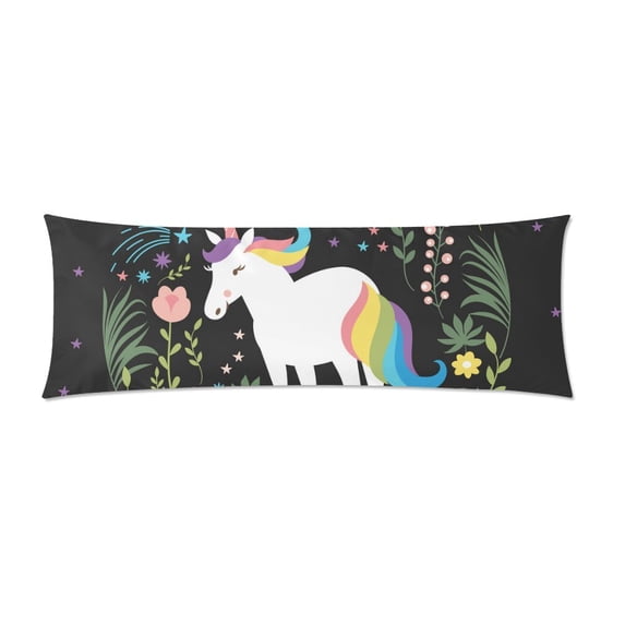 MKHERT Unicorns Are Real Body Pillow Pillowcase Pillow Protector Cushion Cover 20x60 Inch
