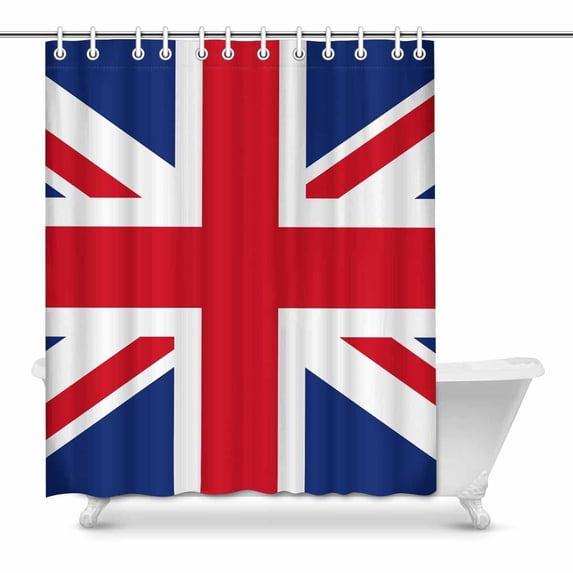 MKHERT United Kingdom Flag Home Decor Waterproof Polyester Bathroom Shower Curtain Bath 60x72 inch