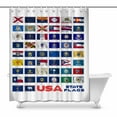 thumbnail image 1 of MKHERT United States of America States Flags Collection Home Decor Waterproof Polyester Fabric Shower Curtain Bathroom Sets 66x72 inch, 1 of 1