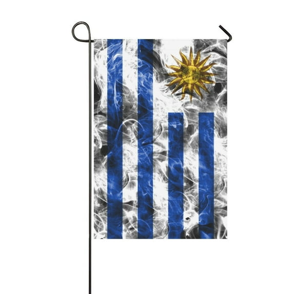 MKHERT Uruguay Smoke Flag Garden Flag Outdoor Flag 12x18 inch