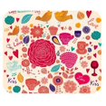 thumbnail image 1 of MKHERT Valentine's Day Celebration Flower Cake and Coffee Rectangle Mousepad Mat For Mouse Mice Size 9.84x7.87 inches, 1 of 1