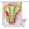thumbnail image 1 of MKHERT Vintage Africa Elephants Painting Decor Waterproof Polyester Fabric Shower Curtain Bathroom Sets 60x72 inch, 1 of 1