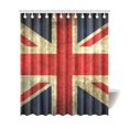 thumbnail image 1 of MKHERT Vintage British UK National Flag Polyester Fabric Bathroom Shower Curtain 66x72 inch, 1 of 1
