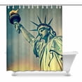 thumbnail image 1 of MKHERT Vintage Close Up of The Statue of Liberty in New York City House Decor Shower Curtain for Bathroom Decorative Fabric Bath Curtain Set 66x72 inch, 1 of 1