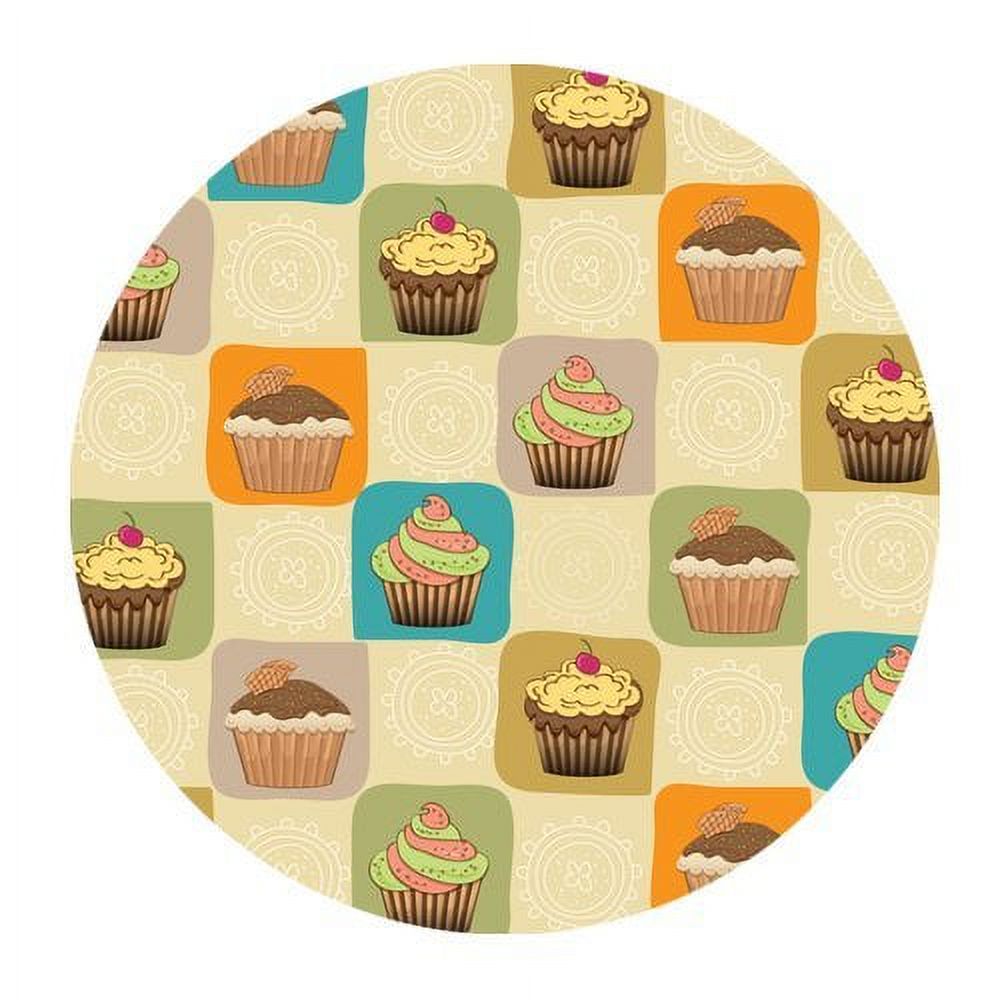 MKHERT Vintage Design Ice Cream Cakes Mini Cake Round Mousepad Mat For Mouse Mice Size 7.87x7.87 inches - image 1 of 1