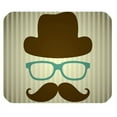 thumbnail image 1 of MKHERT Vintage Design Man Face with Funny Mustache Rectangle Mousepad Mat For Mouse Mice Size 9.84x7.87 inches, 1 of 1