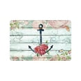 thumbnail image 1 of MKHERT Vintage Floral Wood Nautical Anchor Rose Doormat Rug Home Decor Floor Mat Bath Mat 23.6x15.7 inch, 1 of 3