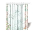 thumbnail image 1 of MKHERT Vintage Floral Wood Waterproof Shower Curtain Decor Fabric Bathroom Set 60x72 inch, 1 of 1
