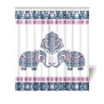 thumbnail image 1 of MKHERT Vintage Lotus Tribal Aztec Elephant Decor Waterproof Polyester Bathroom Shower Curtain Bath 66x72 inch, 1 of 1