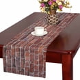 thumbnail image 1 of MKHERT Vintage Old Brown Brick Wall Table Runner Home Decor for Home Kitchen Dining Wedding Party 16x72 Inch, 1 of 2