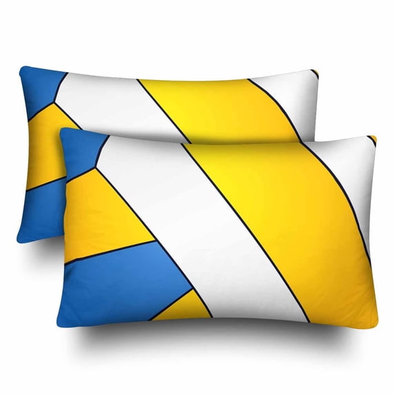 MKHERT Volleyball Ball Pillowcase Pillow Protector Cushion Cover 20x30 inch,Set of 2