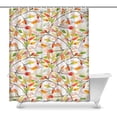 thumbnail image 1 of MKHERT Watercolor Autumn Twigs Tree Branches with Leaves Decor Waterproof Polyester Fabric Shower Curtain Bathroom Sets 66x72 inch, 1 of 1