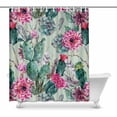 thumbnail image 1 of MKHERT Watercolor Boho Cactus Succulent Flowers Twigs Feathers and Arrows Waterproof Shower Curtain Decor Fabric Bathroom Set 60x72 inch, 1 of 1