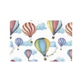 thumbnail image 1 of MKHERT Watercolor Cartoon Hot Air Balloon with Flag Garlands and Clouds Doormat Rug Home Decor Floor Mat Bath Mat 23.6x15.7 inch, 1 of 3