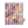 thumbnail image 1 of MKHERT Watercolor Dahlias Flowers Waterproof Polyester Fabric Shower Curtain Bathroom Sets 60x72 inch, 1 of 1