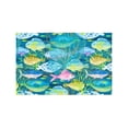 thumbnail image 1 of MKHERT Watercolor Fish and Underwater Plants Sea Life Placemats Table Mats for Dining Room Kitchen Table Decoration 12x18 inch,Set of 6, 1 of 4