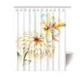 thumbnail image 1 of MKHERT Watercolor Flying Orange Dragonfly and Lily Flower Decor Waterproof Polyester Fabric Shower Curtain Bathroom Sets 60x72 inch, 1 of 1