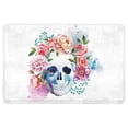 thumbnail image 1 of MKHERT Watercolor Human Sugar Skulls with Flowers Doormat Rug Home Decor Floor Mat Bath Mat 23.6x15.7 inch, 1 of 3