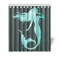 thumbnail image 1 of MKHERT Watercolor Mermaid Silhouette Home Decor Waterproof Polyester Bathroom Shower Curtain 66x72 inch, 1 of 1