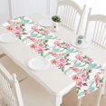 thumbnail image 1 of MKHERT Watercolor Pink Flamingo Cactus Roses Floral Table Runner Home Decor for Home Kitchen Dining Wedding Party 16x72 Inch, 1 of 3
