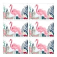 thumbnail image 1 of MKHERT Watercolor Pink Flamingo and Tropical Leaves Placemats Table Mats for Dining Room Kitchen Table Decoration 12x18 inch,Set of 6, 1 of 4