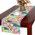 thumbnail image 1 of MKHERT Watercolor Toucan Table Runner, Tropical Flamingo Table Cloth Runner for Wedding Party Banquet Decoration 14x72 inch, 1 of 2