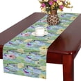 thumbnail image 1 of MKHERT Watercolor Tropical Cactus with Yellow Flowers Table Runner Home Decor for Home Kitchen Dining Wedding Party 16x72 Inch, 1 of 2