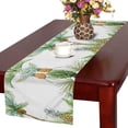 thumbnail image 1 of MKHERT Watercolor Tropical Exotic Fruit Palm Trees and Pineapple Table Runner Home Decor for Kitchen Dining Wedding Party 16x72 Inch, 1 of 2
