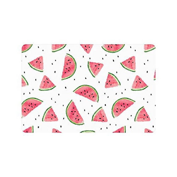 MKHERT Watercolor Watermelon Slices Funny Fruit Doormat Rug Home Decor Floor Mat Bath Mat 23.6x15.7 inch