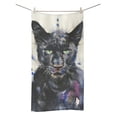 thumbnail image 1 of MKHERT Watercolour Painting Of Panther Bath Towel Hand Towel Shower Towel Washcloth 30x56 inch, 1 of 3