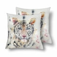 thumbnail image 1 of MKHERT Watercolour Painting Of White Tiger Throw Pillowcase Pillow Cover Cushion Couver 18x18 inch, Set of 2, 1 of 2