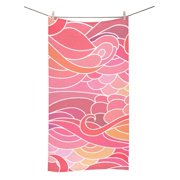 MKHERT Wavy Curly Ocean Bath Towel Hand Towel Shower Towel Washcloth 30x56 inch