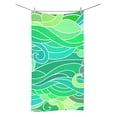thumbnail image 1 of MKHERT Wavy Curly Ocean Bath Towel Hand Towel Shower Towel Washcloth 30x56 inch, 1 of 3