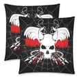 thumbnail image 1 of MKHERT Web Skull Pillowcase Pillow Protector Cushion Cover 18x18 inch,Set of 2, 1 of 3