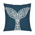 thumbnail image 1 of MKHERT Whale Tail Throw Pillowcase Pillow Cover Cushion Couver 18x18 inch, 1 of 2