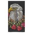 thumbnail image 1 of MKHERT White Eagle And Roses Bath Towel Hand Towel Shower Towel Washcloth 30x56 inch, 1 of 3