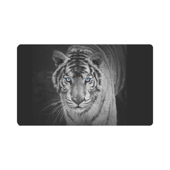 MKHERT White Tiger Cool Animal Doormat Rug Home Decor Floor Mat Bath Mat 30x18 inch