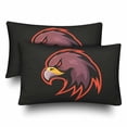 thumbnail image 1 of MKHERT Wild Anima Eagle Head Logo Pillowcase Pillow Protector Cushion Cover 20x30 inch,Set of 2, 1 of 2
