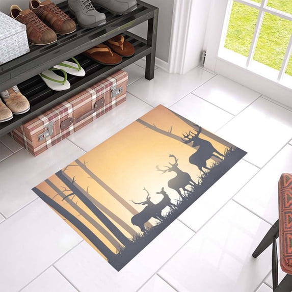 MKHERT Wild Deer Doormat Rug Home Decor Floor Mat Bath Mat 23.6x15.7 inch
