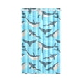 thumbnail image 1 of MKHERT Wild Whale Window Curtain Living Room,Bedroom Window Drapes 52x84 inch, 1 of 2