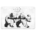 thumbnail image 1 of MKHERT Wildlife Concept Hand Drawn Bear Animal Doormat Rug Home Decor Floor Mat Bath Mat 23.6x15.7 inch, 1 of 3