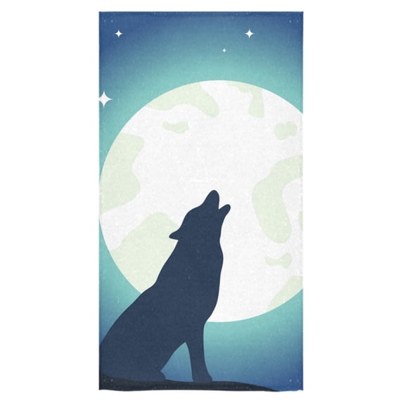 MKHERT Wolf Bath Towel Hand Towel Shower Towel Washcloth 30x56 inch