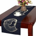 thumbnail image 1 of MKHERT Wolf Moon Table Runner, Cool Unique Table Cloth Runner for Wedding Party Banquet Decoration 16x72 inch, 1 of 2