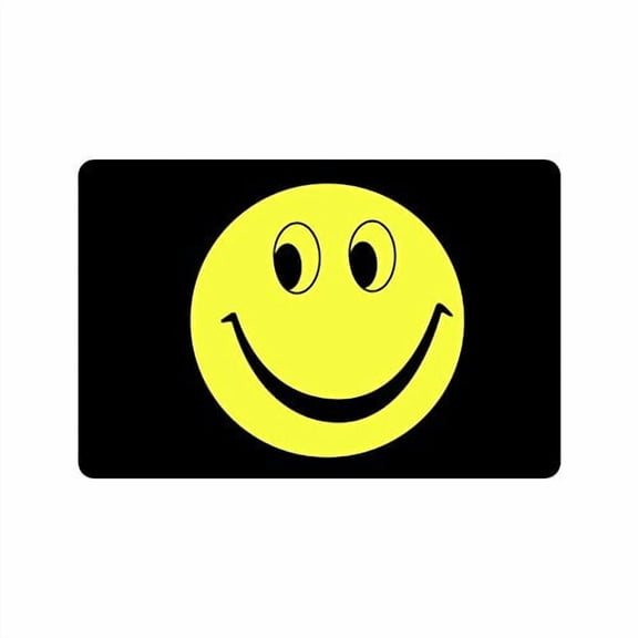 MKHERT Yellow Smiley Face Doormat Rug Home Decor Floor Mat Bath Mat 23.6x15.7 inch
